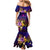 Northern Mariana Islands Mermaid Dress Whale Hibiscus Polynesian