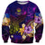 Northern Mariana Islands Sweatshirt Whale Hibiscus Polynesian