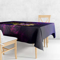 Northern Mariana Islands Tablecloth Whale Hibiscus Polynesian