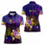 Northern Mariana Islands Women Polo Shirt Whale Hibiscus Polynesian
