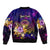 Marshall Islands Bomber Jacket Whale Hibiscus Polynesian