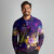 Marshall Islands Long Sleeve Polo Shirt Whale Hibiscus Polynesian