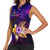 Marshall Islands Women Sleeveless Polo Shirt Whale Hibiscus Polynesian
