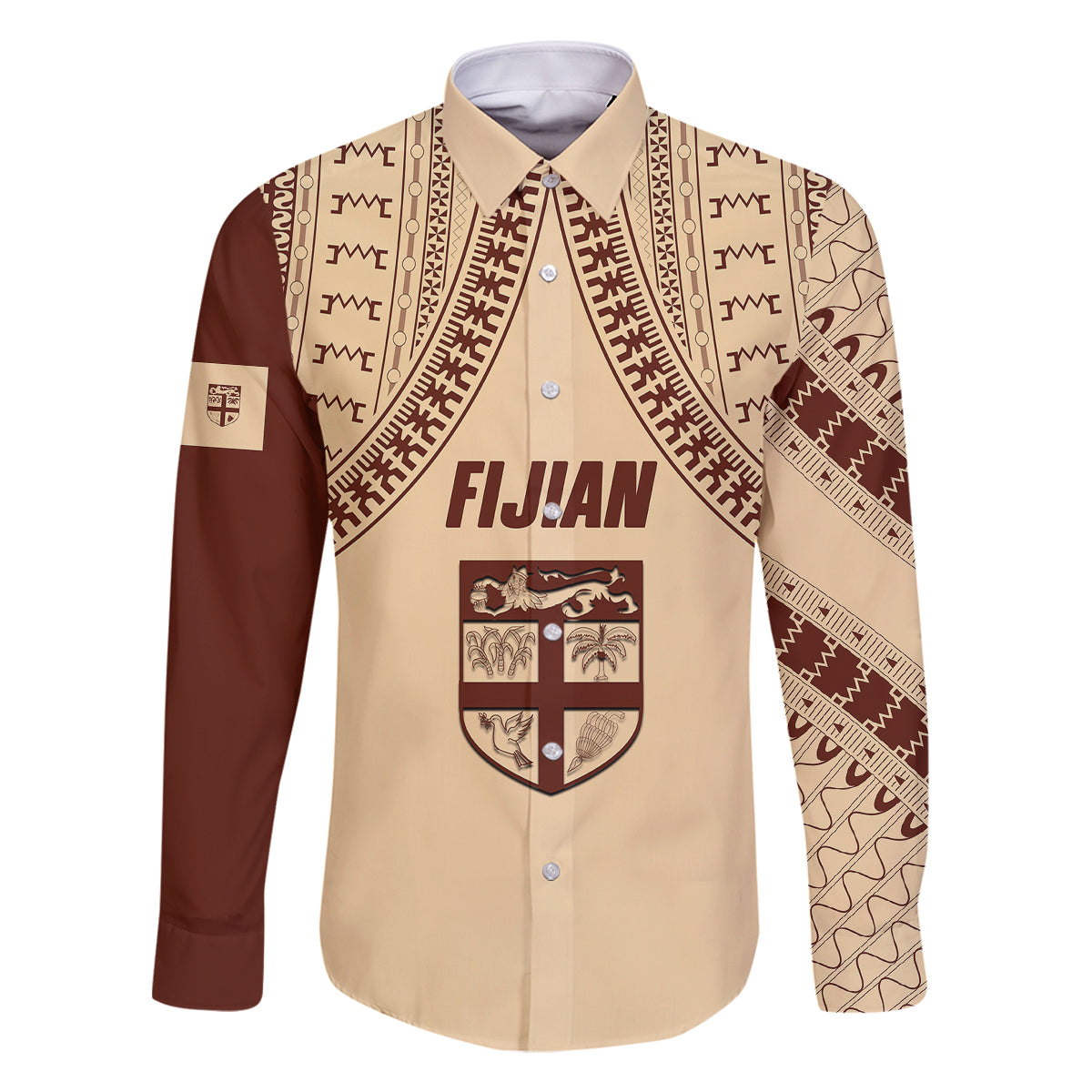 fiji-bula-family-matching-off-shoulder-long-sleeve-dress-and-hawaiian-shirt-tapa-pattern-design
