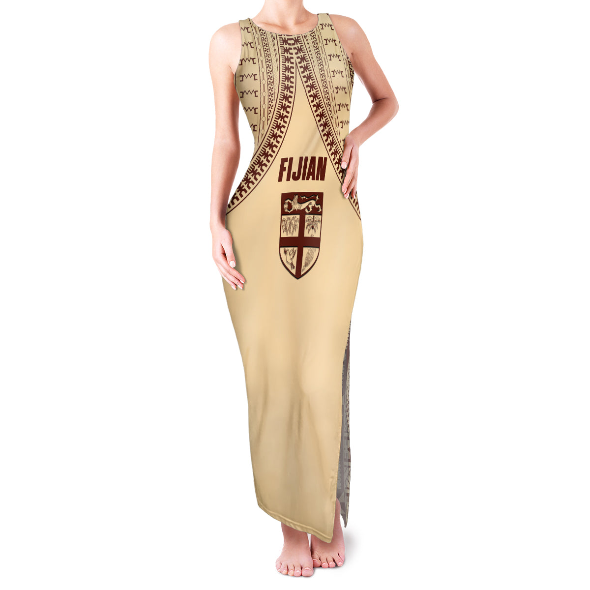 fiji-bula-family-matching-tank-maxi-dress-and-hawaiian-shirt-tapa-pattern-design