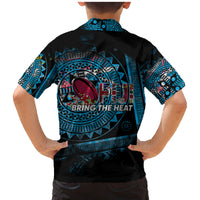 Fiji Rugby Family Matching Mermaid Dress and Hawaiian Shirt Bring The Heat DT02 - Polynesian Pride