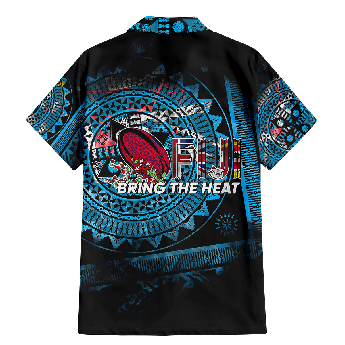 Fiji Rugby Family Matching Mermaid Dress and Hawaiian Shirt Bring The Heat DT02 - Polynesian Pride