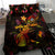 Wallis and Futuna Bedding Set Octopus Plumeria Polynesian Tattoo
