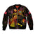 Wallis and Futuna Bomber Jacket Octopus Plumeria Polynesian Tattoo