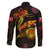 Wallis and Futuna Family Matching Long Sleeve Bodycon Dress and Hawaiian Shirt Octopus Plumeria Polynesian Tattoo