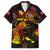 Wallis and Futuna Family Matching Off The Shoulder Long Sleeve Dress and Hawaiian Shirt Octopus Plumeria Polynesian Tattoo
