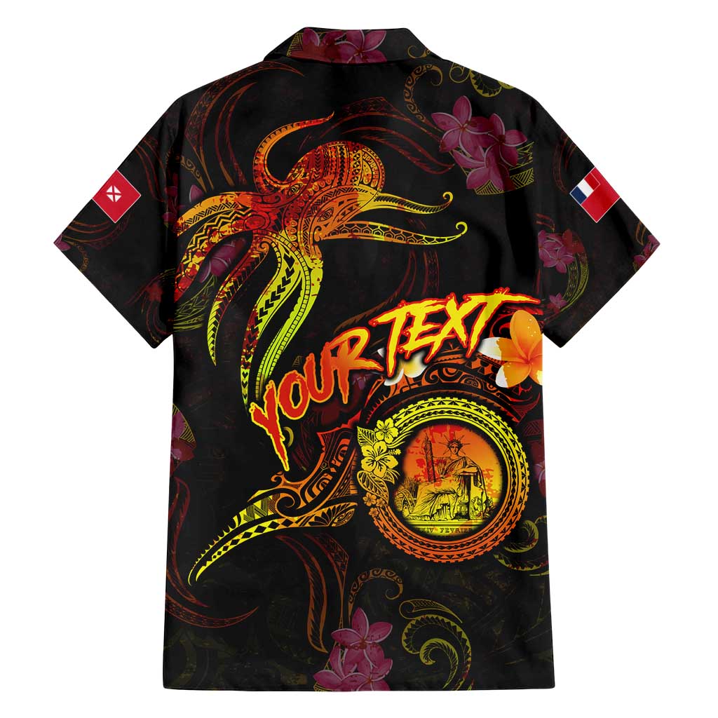 Wallis and Futuna Family Matching Off Shoulder Maxi Dress and Hawaiian Shirt Octopus Plumeria Polynesian Tattoo DT02 - Polynesian Pride