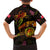 Wallis and Futuna Family Matching Off Shoulder Short Dress and Hawaiian Shirt Octopus Plumeria Polynesian Tattoo