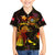 Wallis and Futuna Family Matching Off Shoulder Short Dress and Hawaiian Shirt Octopus Plumeria Polynesian Tattoo