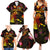 Wallis and Futuna Family Matching Summer Maxi Dress and Hawaiian Shirt Octopus Plumeria Polynesian Tattoo