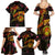 Wallis and Futuna Family Matching Summer Maxi Dress and Hawaiian Shirt Octopus Plumeria Polynesian Tattoo