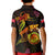 Wallis and Futuna Kid Polo Shirt Octopus Plumeria Polynesian Tattoo