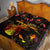 Wallis and Futuna Quilt Bed Set Octopus Plumeria Polynesian Tattoo