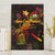 New Caledonia Canvas Wall Art Octopus Plumeria Polynesian Tattoo