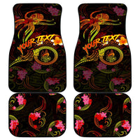 New Caledonia Car Mats Octopus Plumeria Polynesian Tattoo