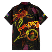New Caledonia Family Matching Off The Shoulder Long Sleeve Dress and Hawaiian Shirt Octopus Plumeria Polynesian Tattoo DT02 - Polynesian Pride
