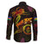 New Caledonia Family Matching Off The Shoulder Long Sleeve Dress and Hawaiian Shirt Octopus Plumeria Polynesian Tattoo
