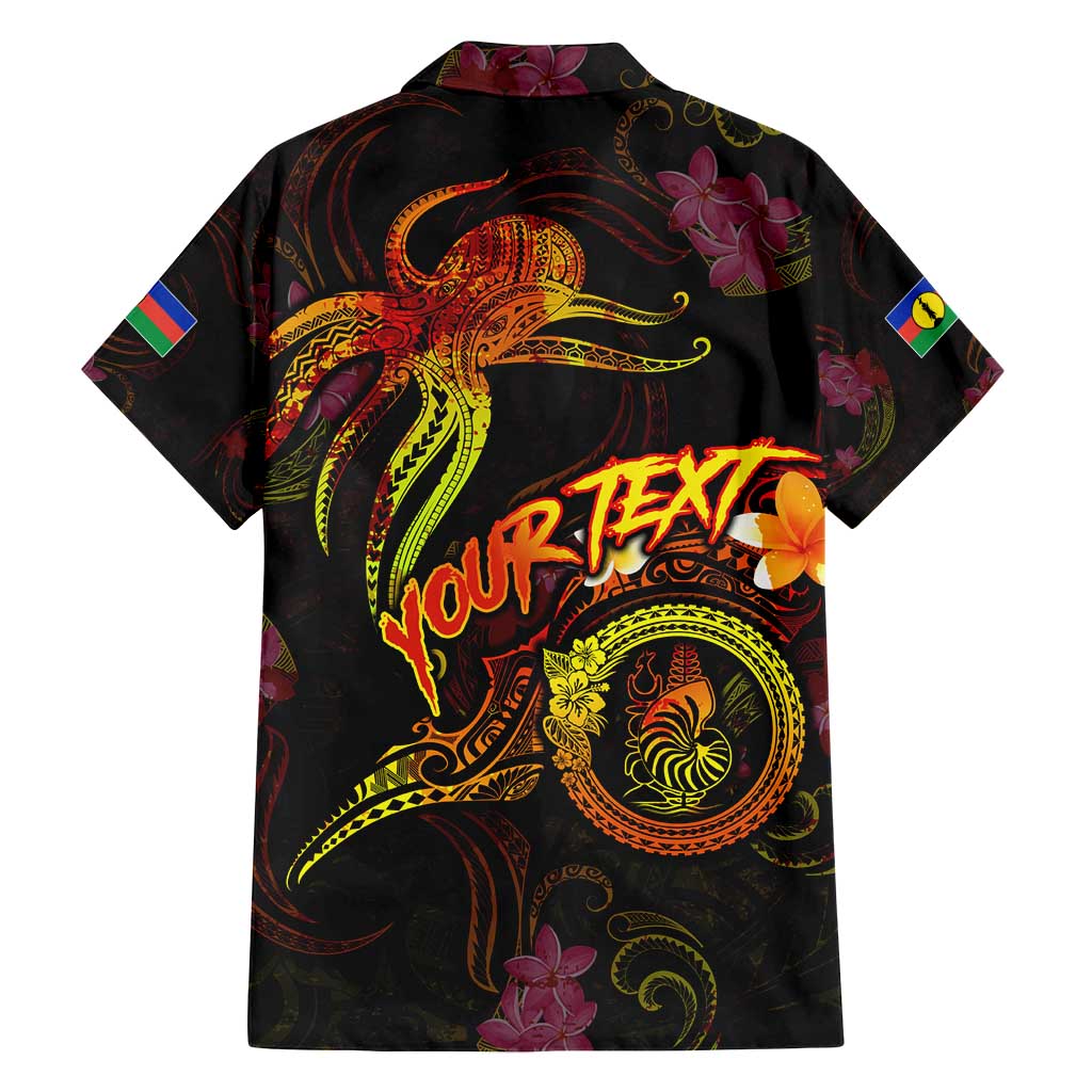 New Caledonia Family Matching Off Shoulder Short Dress and Hawaiian Shirt Octopus Plumeria Polynesian Tattoo DT02 - Polynesian Pride