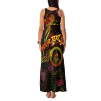 New Caledonia Family Matching Tank Maxi Dress and Hawaiian Shirt Octopus Plumeria Polynesian Tattoo DT02 - Polynesian Pride