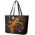 New Caledonia Leather Tote Bag Octopus Plumeria Polynesian Tattoo