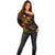 New Caledonia Off Shoulder Sweater Octopus Plumeria Polynesian Tattoo