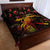 New Caledonia Quilt Bed Set Octopus Plumeria Polynesian Tattoo