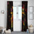 New Caledonia Window Curtain Octopus Plumeria Polynesian Tattoo