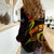 New Caledonia Women Casual Shirt Octopus Plumeria Polynesian Tattoo