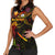 New Caledonia Women Sleeveless Polo Shirt Octopus Plumeria Polynesian Tattoo