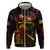 New Caledonia Zip Hoodie Octopus Plumeria Polynesian Tattoo