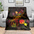 Tahiti French Polynesia Blanket Octopus Plumeria Polynesian Tattoo