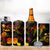 Tahiti French Polynesia 4 in 1 Can Cooler Tumbler Octopus Plumeria Polynesian Tattoo