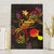 Tahiti French Polynesia Canvas Wall Art Octopus Plumeria Polynesian Tattoo