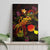 Tahiti French Polynesia Canvas Wall Art Octopus Plumeria Polynesian Tattoo