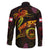 Tahiti French Polynesia Family Matching Puletasi and Hawaiian Shirt Octopus Plumeria Polynesian Tattoo
