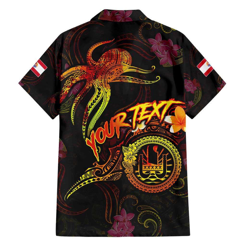 Tahiti French Polynesia Family Matching Tank Maxi Dress and Hawaiian Shirt Octopus Plumeria Polynesian Tattoo DT02 - Polynesian Pride