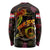 Tahiti French Polynesia Long Sleeve Shirt Octopus Plumeria Polynesian Tattoo