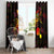 Tahiti French Polynesia Window Curtain Octopus Plumeria Polynesian Tattoo