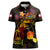 Tahiti French Polynesia Women Polo Shirt Octopus Plumeria Polynesian Tattoo