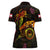 Tahiti French Polynesia Women Polo Shirt Octopus Plumeria Polynesian Tattoo
