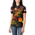 Tahiti French Polynesia Women Polo Shirt Octopus Plumeria Polynesian Tattoo
