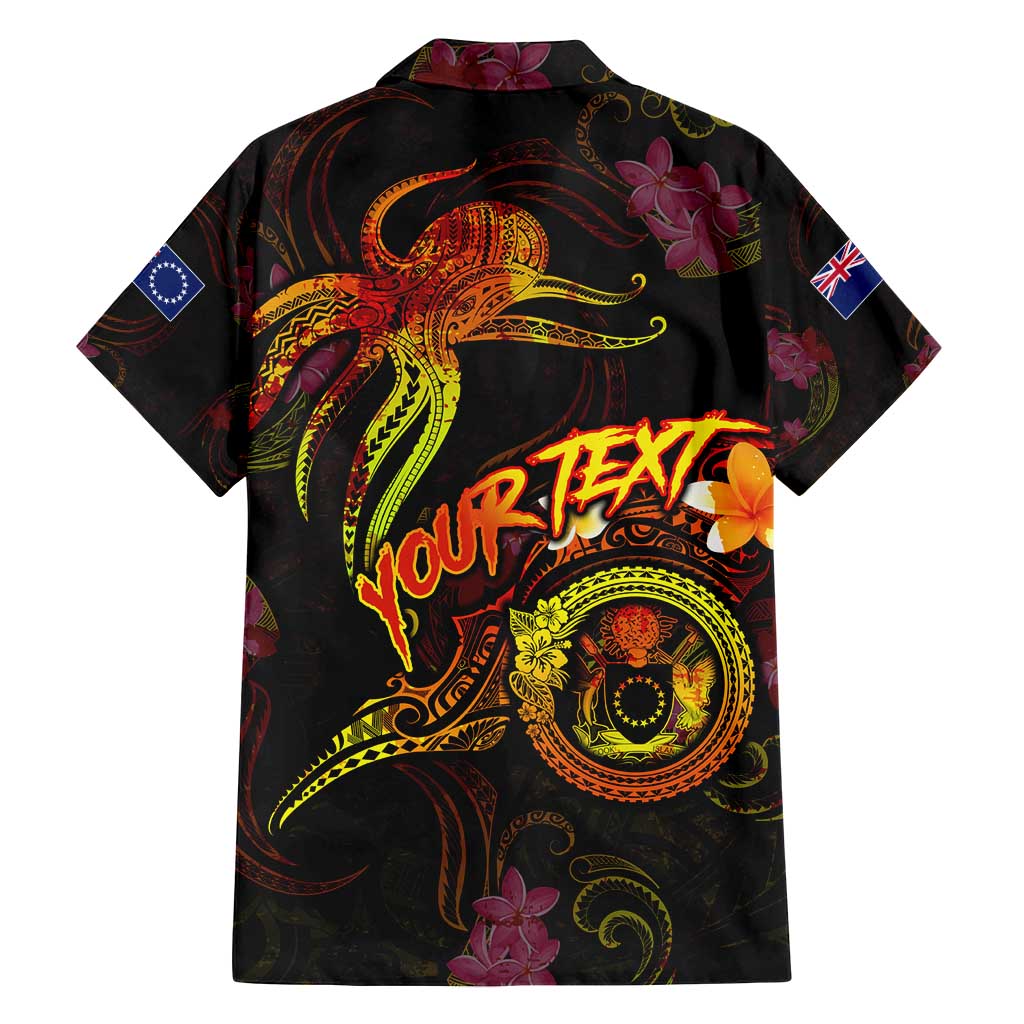 Cook Islands Family Matching Off Shoulder Maxi Dress and Hawaiian Shirt Octopus Plumeria Polynesian Tattoo DT02 - Polynesian Pride
