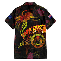 Cook Islands Family Matching Off Shoulder Maxi Dress and Hawaiian Shirt Octopus Plumeria Polynesian Tattoo DT02 - Polynesian Pride