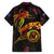 Cook Islands Family Matching Short Sleeve Bodycon Dress and Hawaiian Shirt Octopus Plumeria Polynesian Tattoo