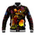 Nauru Baseball Jacket Octopus Plumeria Polynesian Tattoo